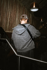 STARS ZIP-HOODIE WASHED ANTHRACITE