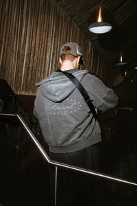 STARS ZIP-HOODIE WASHED ANTHRACITE