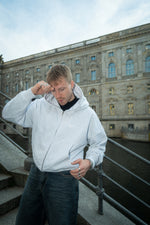 STARS ZIP-HOODIE HEATHER GREY