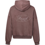 STARS ZIP-HOODIE BROWN