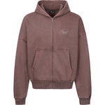 STARS ZIP-HOODIE BROWN