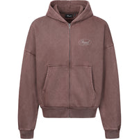STARS ZIP-HOODIE BROWN