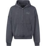 STARS ZIP-HOODIE WASHED ANTHRACITE